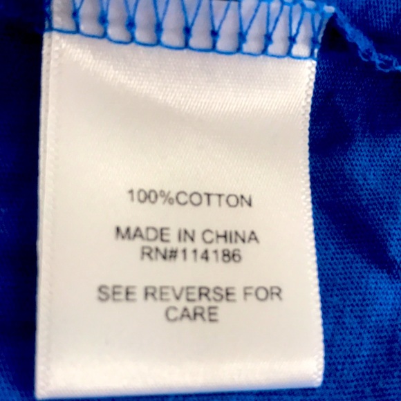 NEW JUICY COUTURE XL BLUE/WHITE SHIRT - Picture 6 of 6